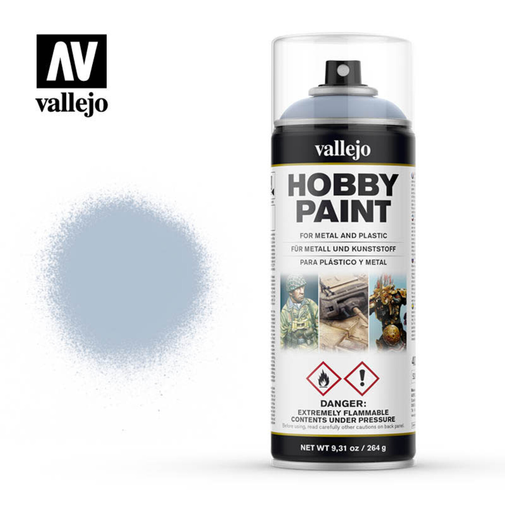 Vallejo Hobby Paint Spray Wolf Grey