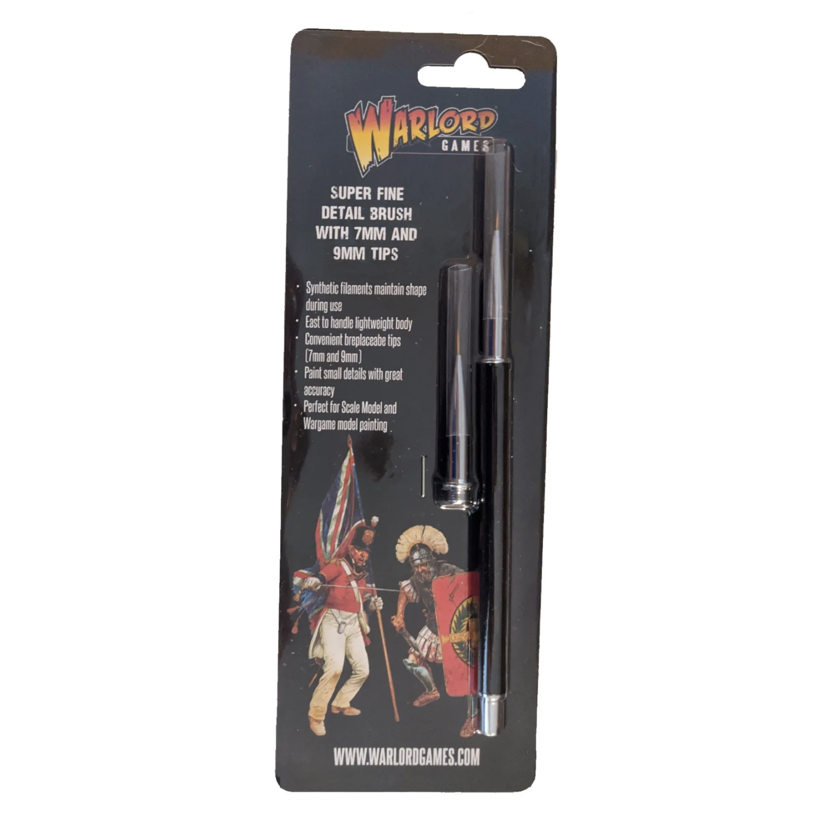 Warlord Games - Super Fine Detail Brush w/ 7mm and 9mm Tips