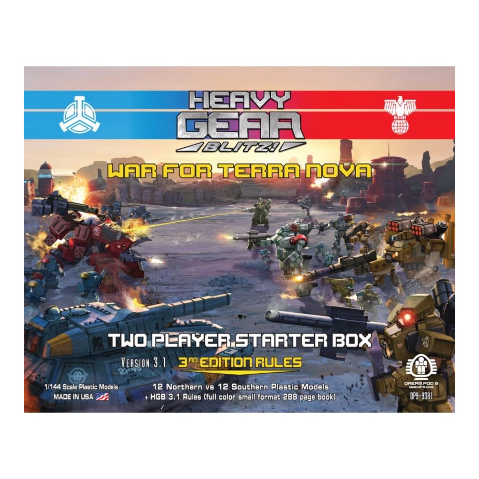 Dream Pod 9 Heavy Gear Blitz - War for Terra Nova - Two Player Starter Box