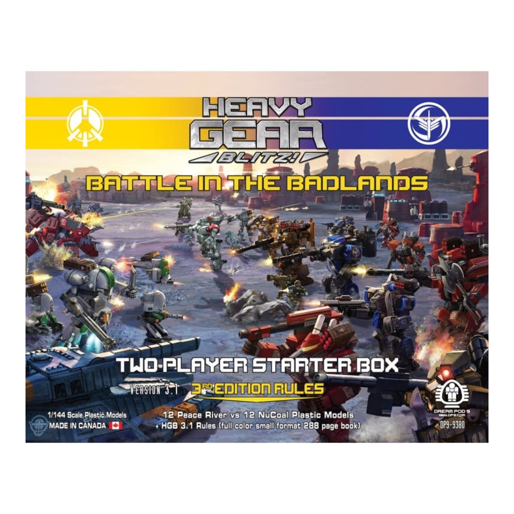 Dream Pod 9 Heavy Gear Blitz - Battle in the Badlands - Two Player Starter Box