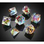 GTH Glass Dice Set (7pcs) - Rainbow K9 Glass