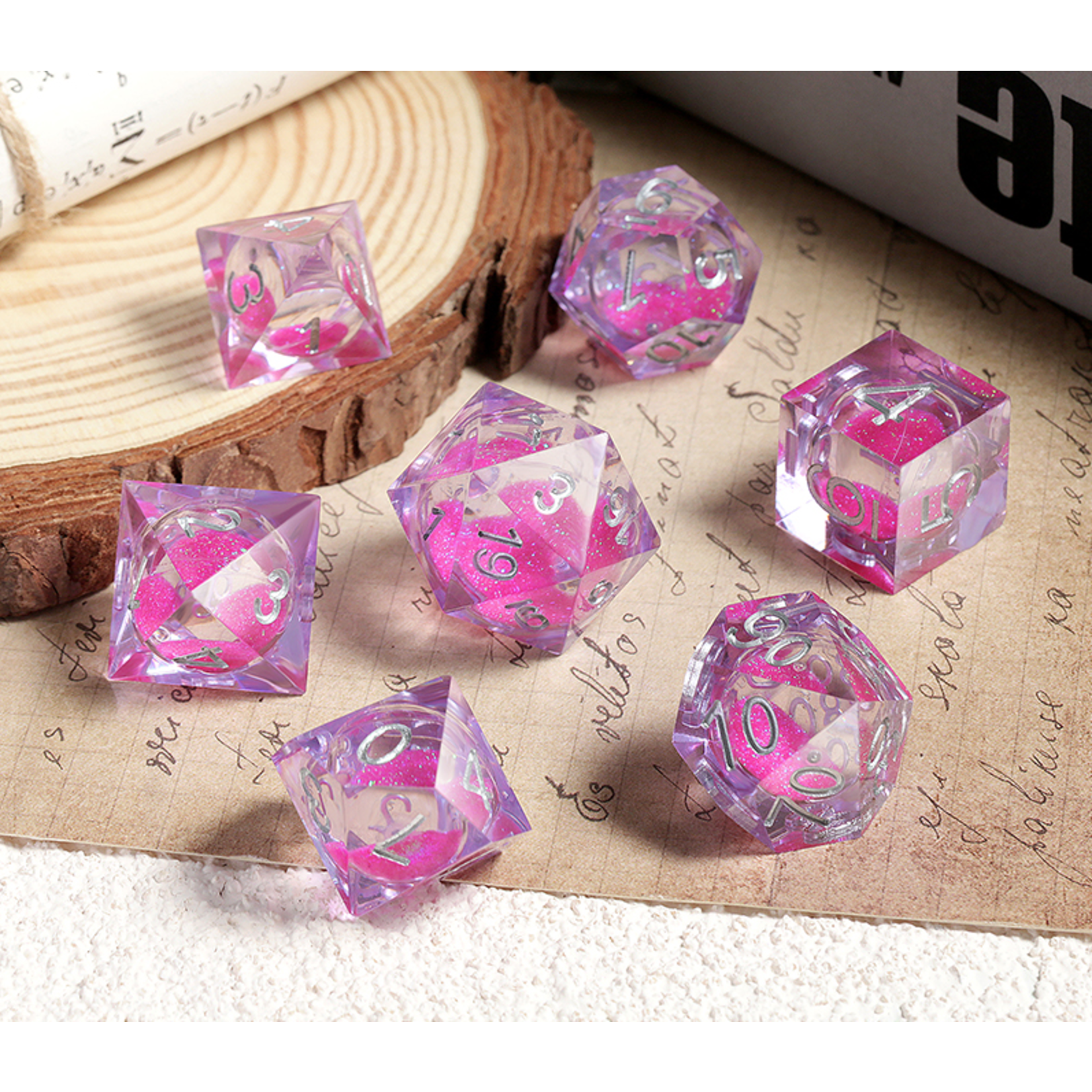 GTH Liquid Core Dice Set (7pcs) - Fusha