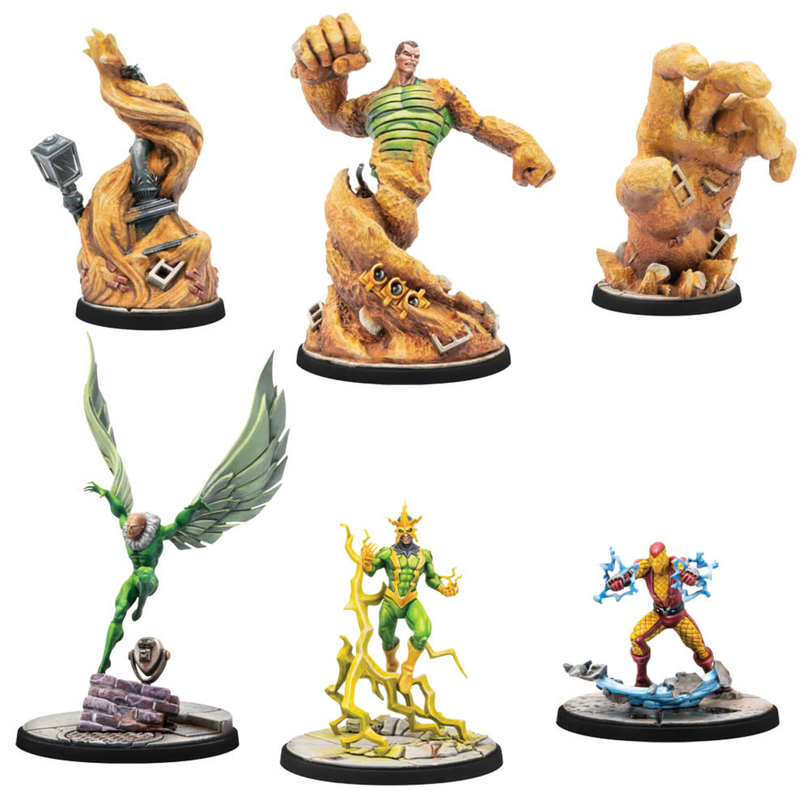 Marvel Crisis Protocol - Electro & Sandman & Shocker & Vulture