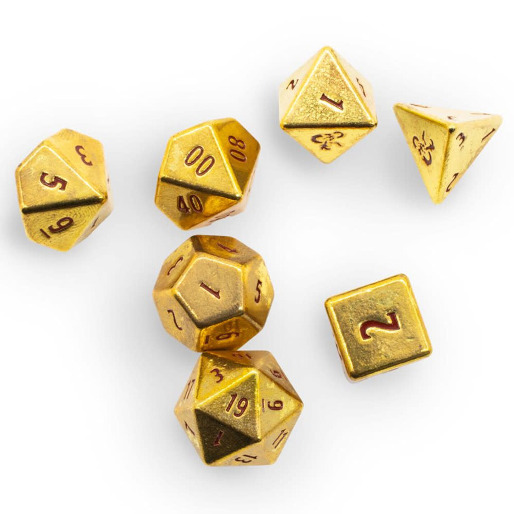 UP D&D Heavy Metal 7 Dice Set 50th Anniversary