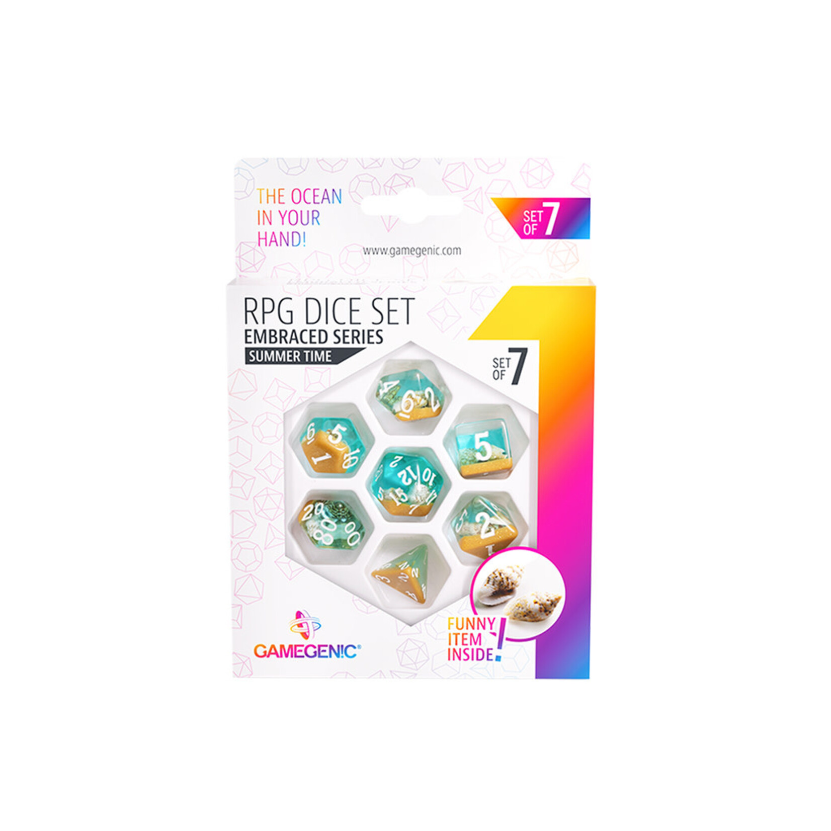 GameGenic RPG Dice Set - Summer Time
