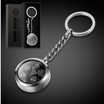 GTH Mini Metal Dice Set & Keychain - Silver