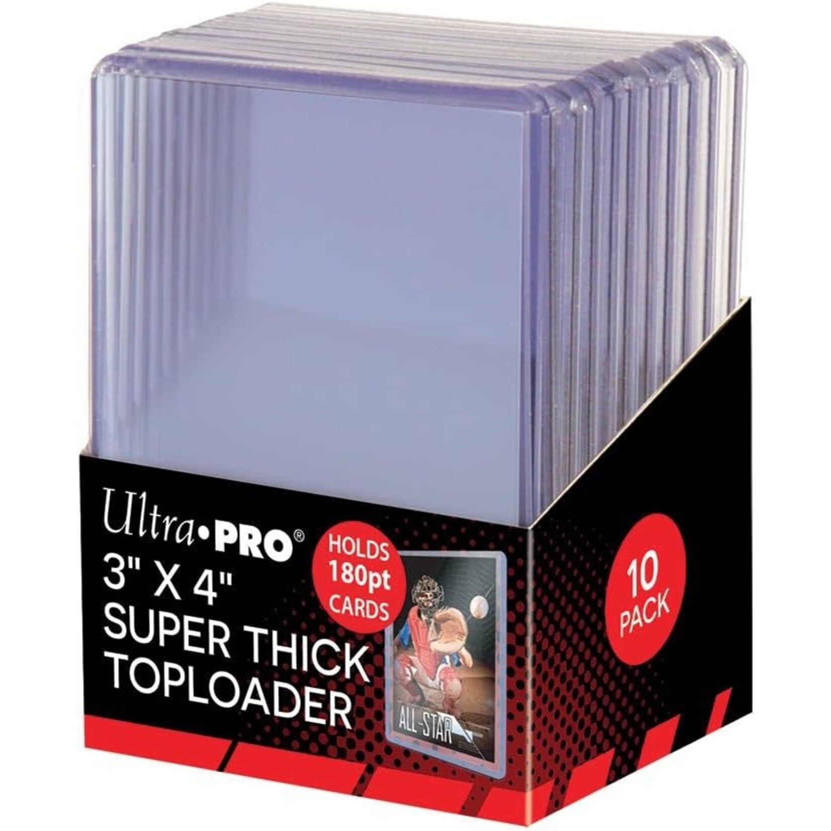 Ultra Pro Ultra Pro 3"x4" Toploader Box 10ct (SUPER THICK)