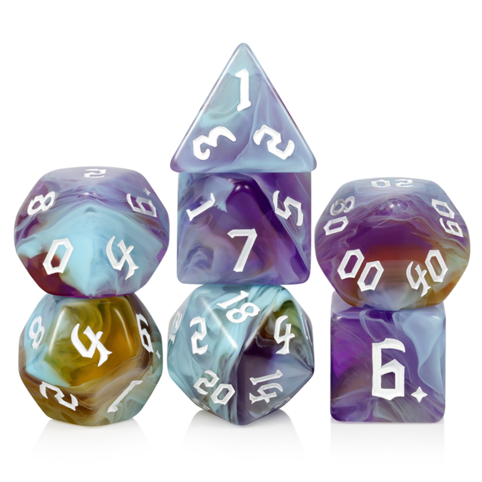 GTH Acrylic Dice Set 7pcs- Summer of 69