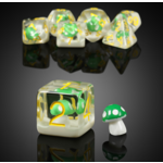 GTH Resin Dice Set (7pcs) - Green Mushroom