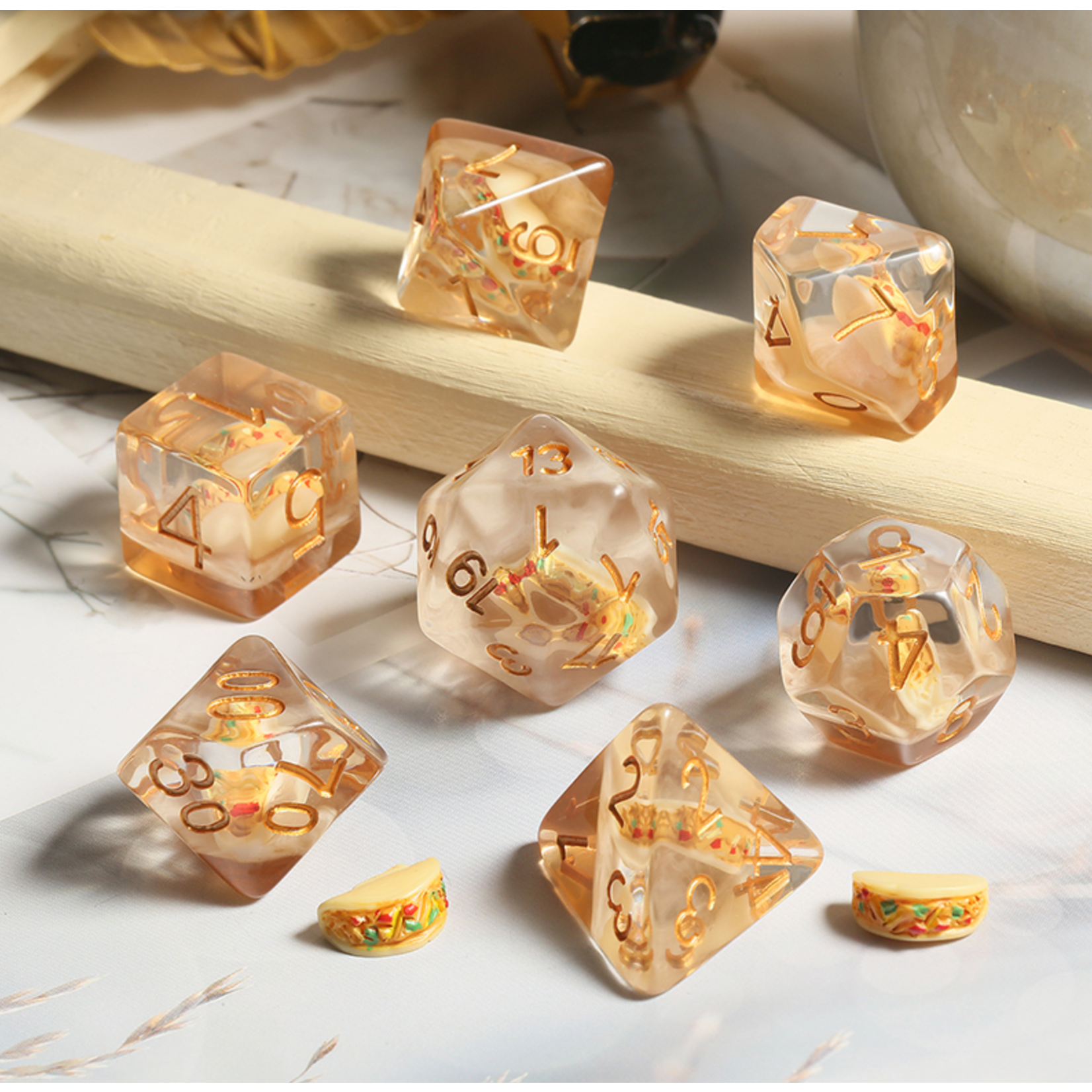 GTH Resin Dice Set (7pcs) - Taco