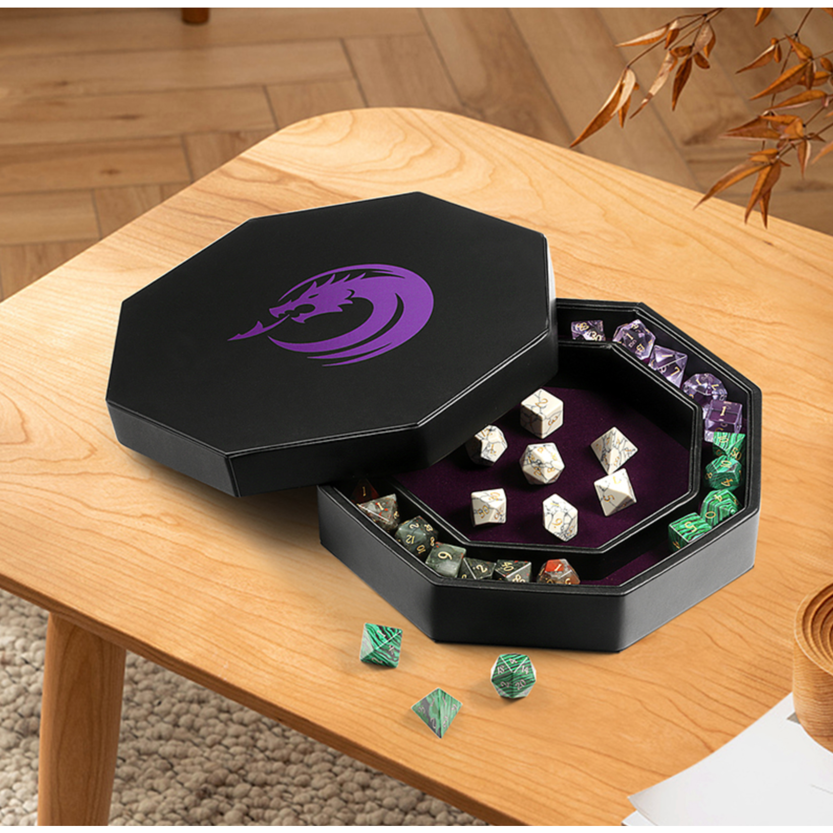 BCW GTH Dice Tray Octagon - Purple
