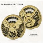 GTH Spinner Dice (D20) Black/Gold