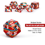 GTH Stripe Dice Set (7pcs) - Festival