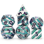 GTH Stripe Dice Set (7pcs) - Caribbean