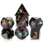 GTH Sharp Edge Dice Set (7pc) Butterfly