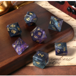 GTH Gemstone Dice Set (7pcs) Fluorite (Natural)