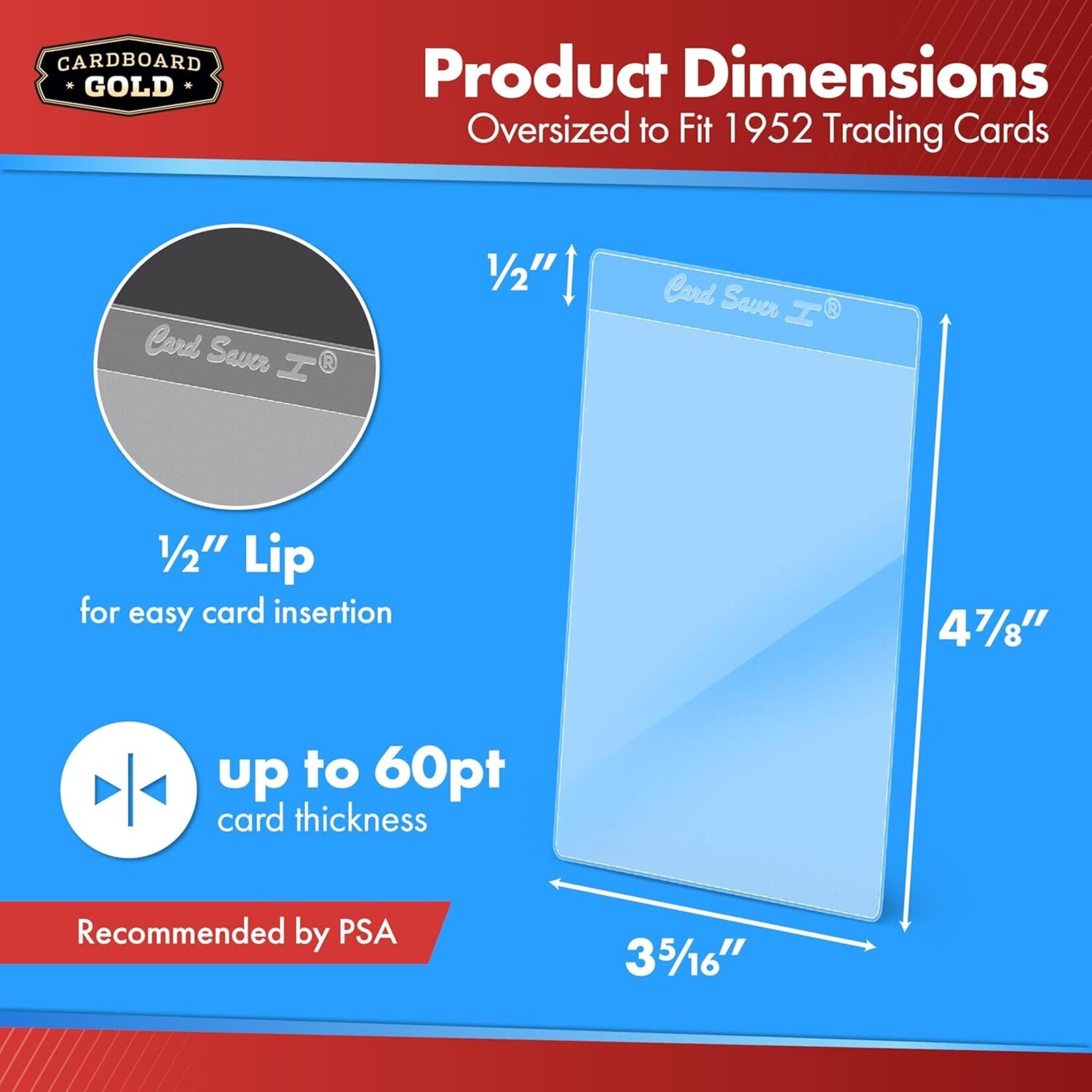 Ultra Pro Card Saver I 3 5/16" x 4 7/8" Single