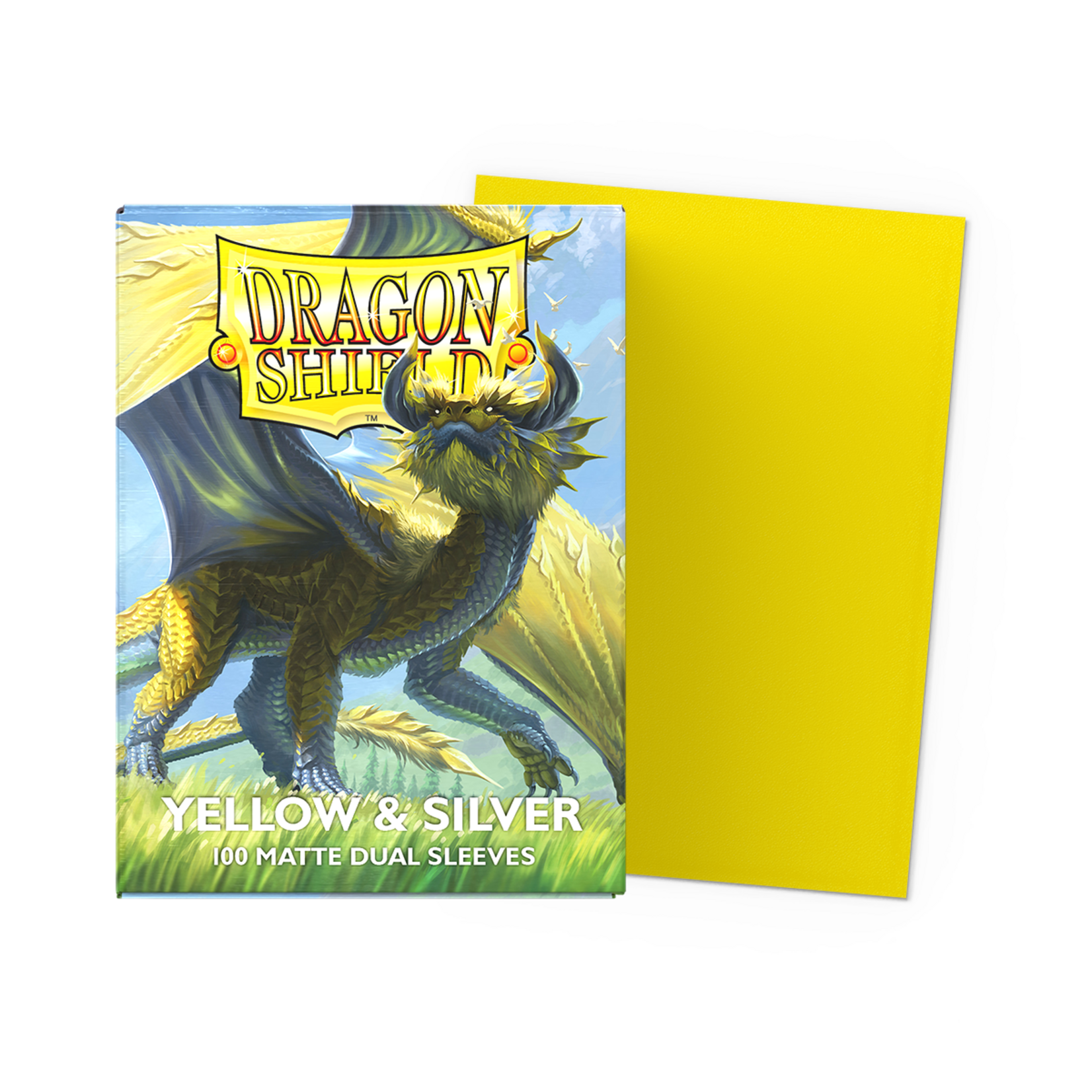 Dragon Shield Dragon Shield Matte Yellow and Silver 100ct