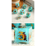 GTH Sharp Edge Dice Set (7pc) Autumn Owl