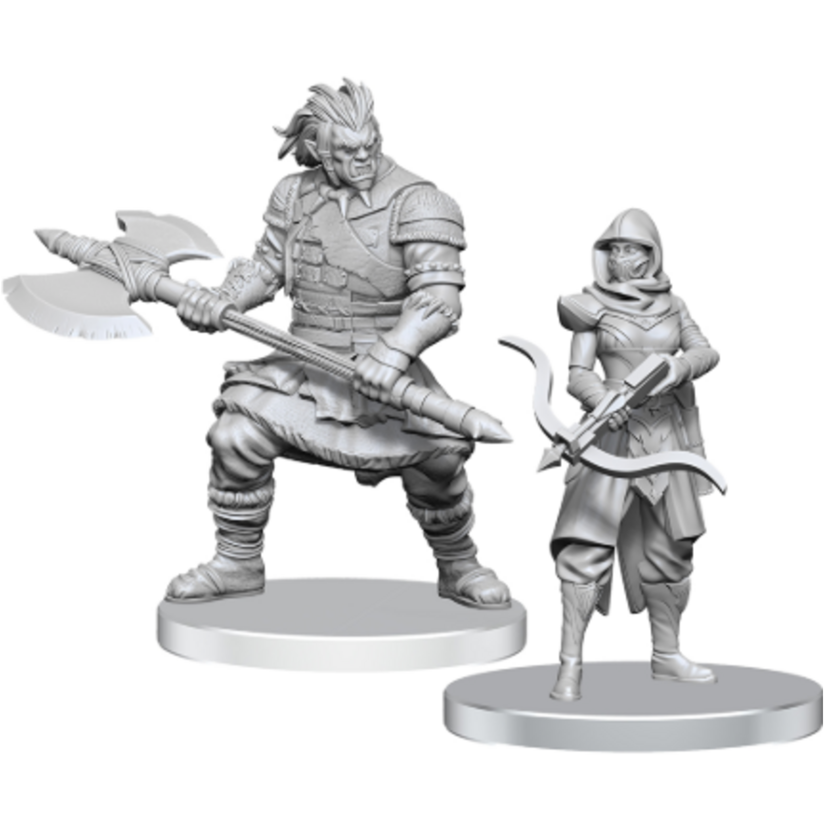 D&D Unpainted Minis - Assassin & Berserker
