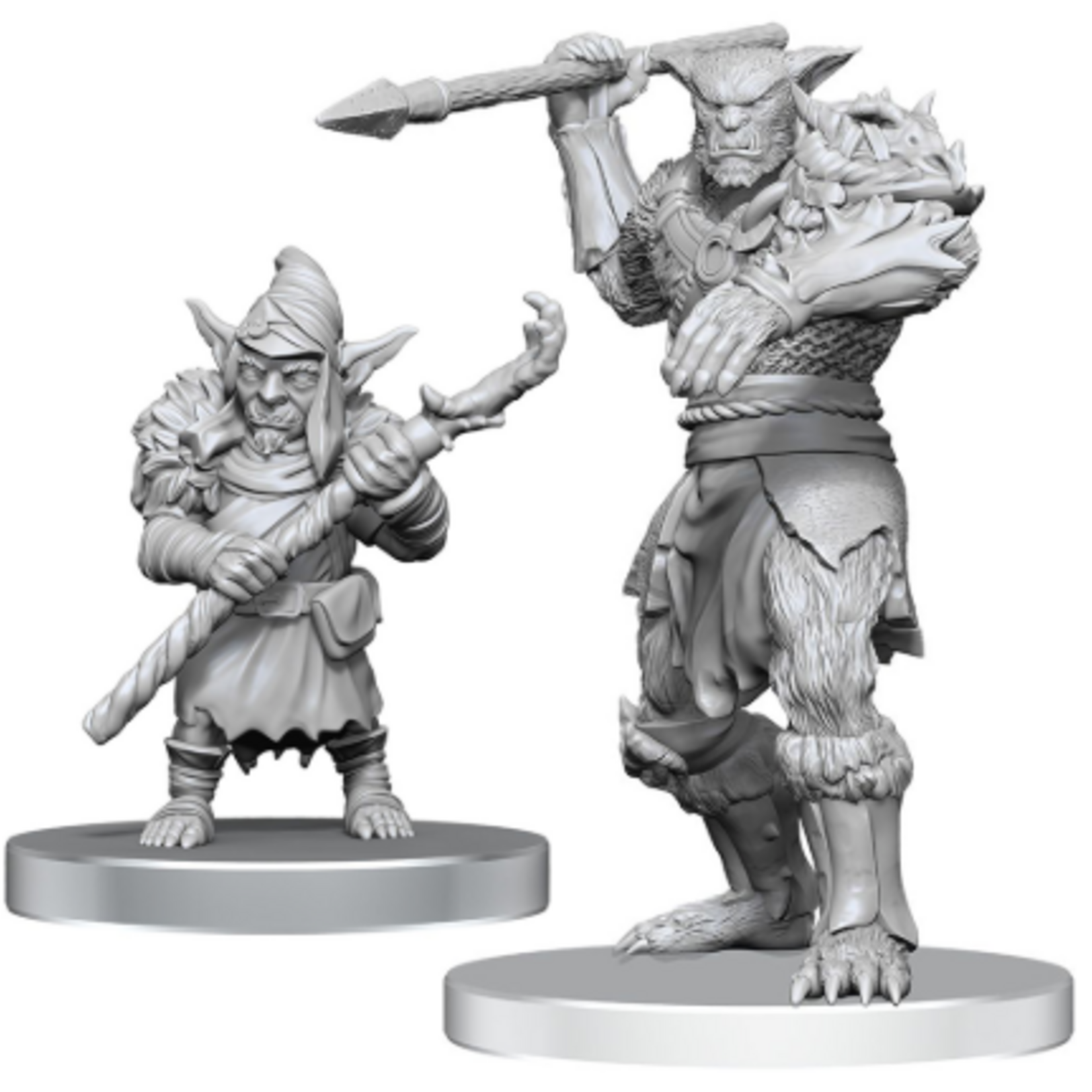 D&D Unpainted Minis - Bugbear Stalker & Goblin Hexer