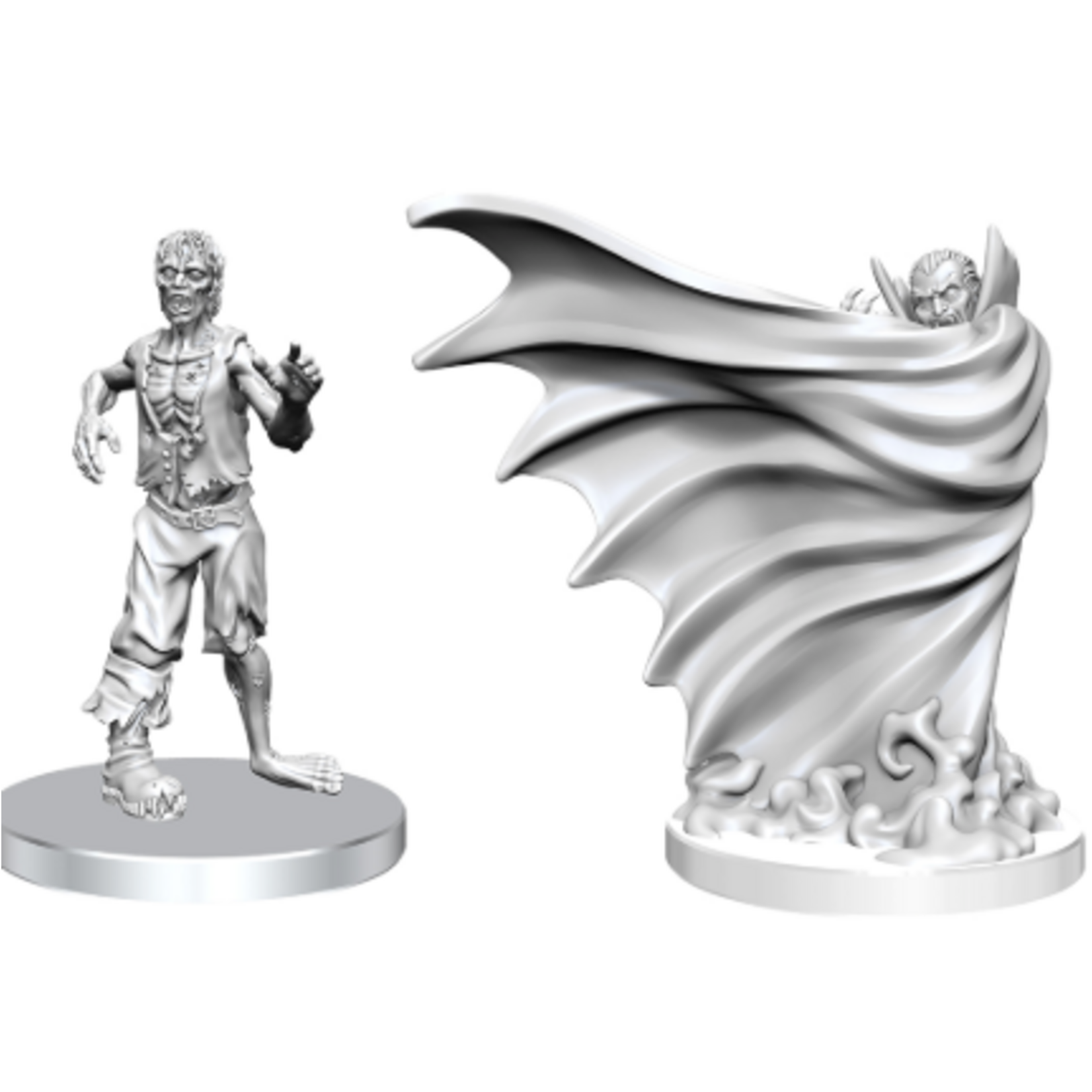 D&D Unpainted Minis - Classic Vampire & Zombie