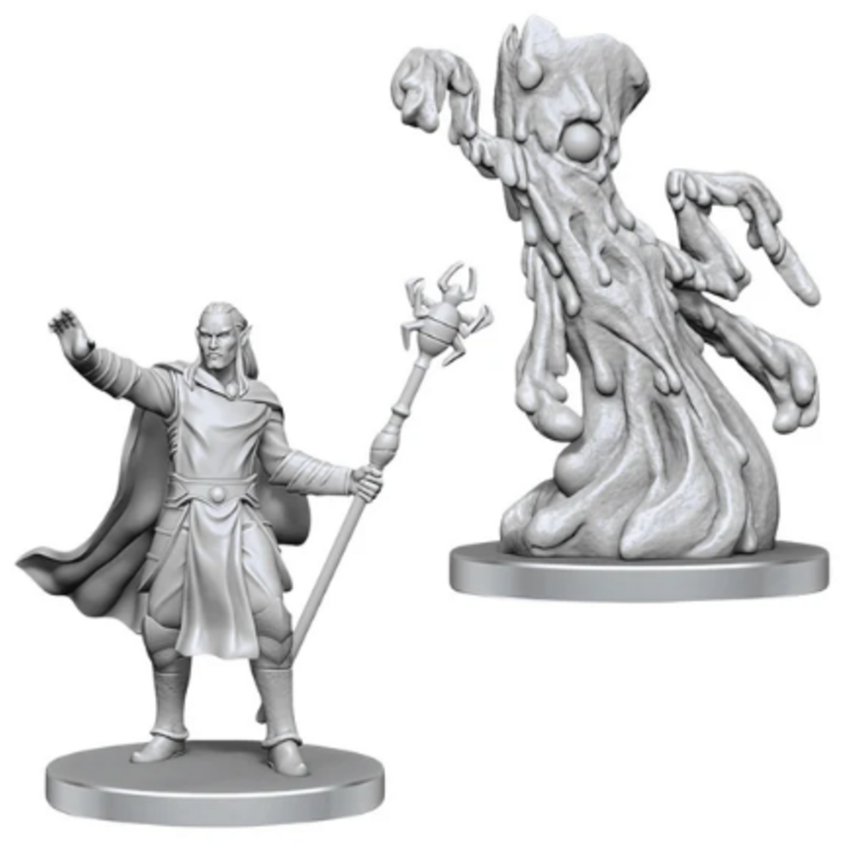 D&D Unpainted Minis - Drow Mage & Yochlol