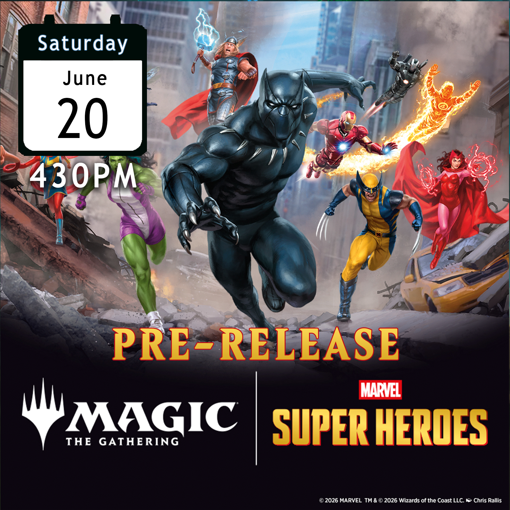 Marvel Super Heroes Pre-release