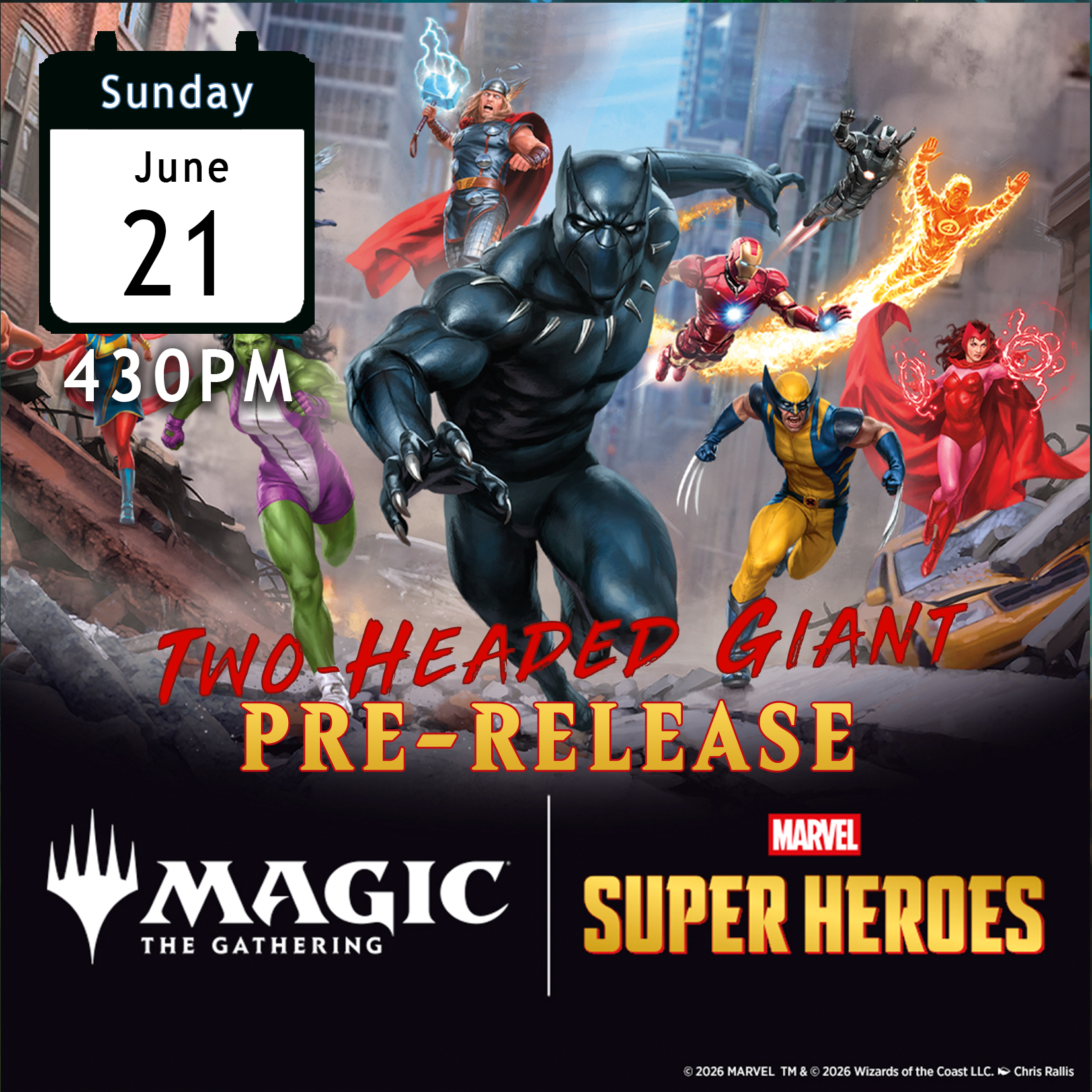 Marvel Super Heroes Pre-release