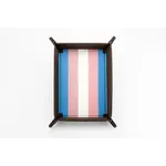 Large Fan Roll Folding Tray Transgender Flag
