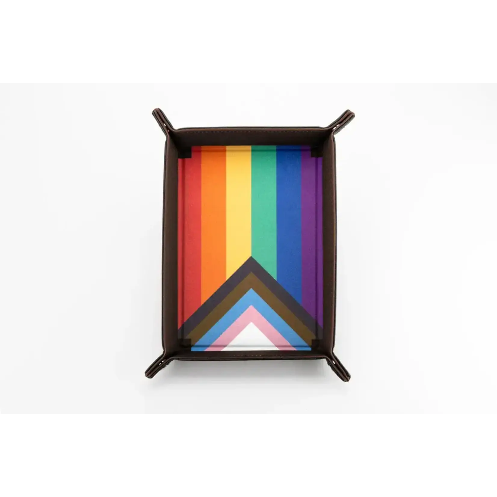 Large Fan Roll Folding Tray Rainbow Flag