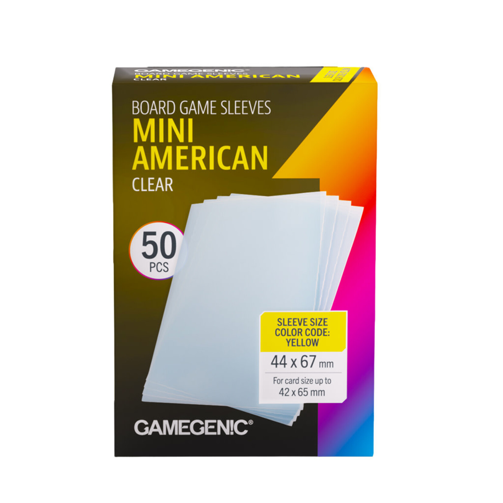 GAMEGEN!C GAMEGENIC Prime Sleeves Mini American (42x65 Yellow)