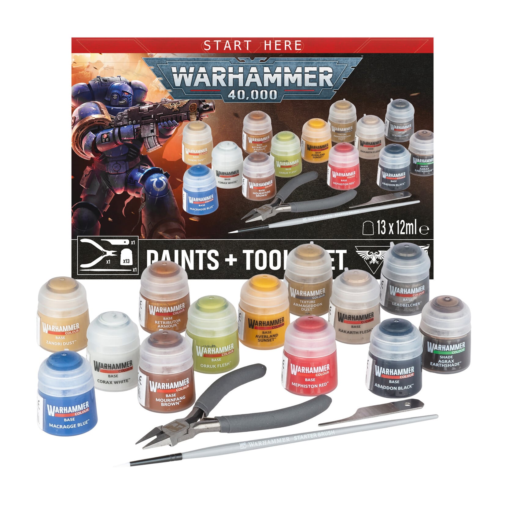 Games Workshop Warhammer 40000 Paints Plus Tools 11th (40K)