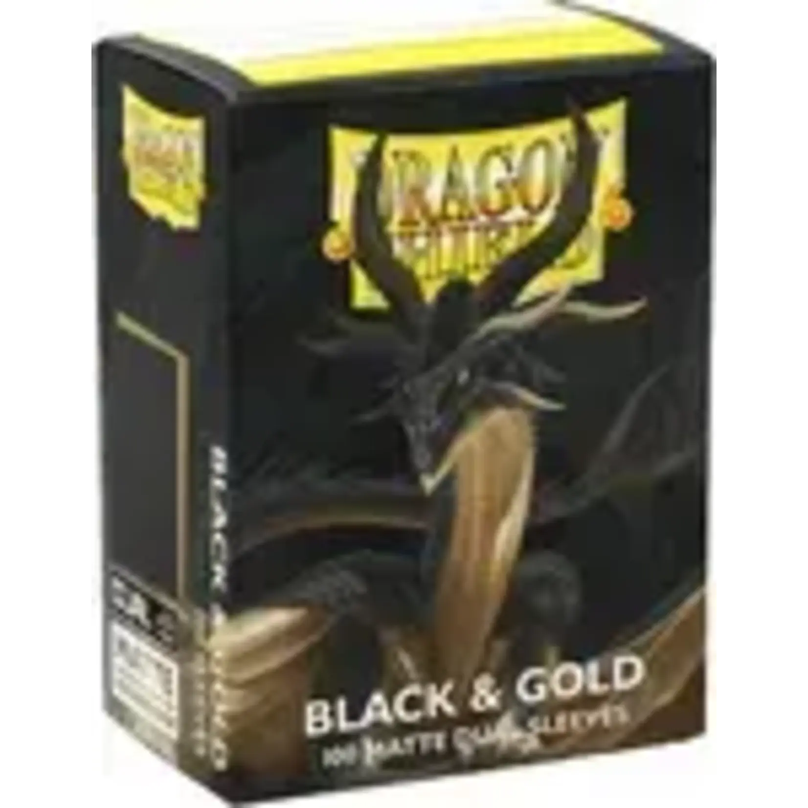 Dragon Shield Dragon Shield DUAL Matte Black and Gold 100ct