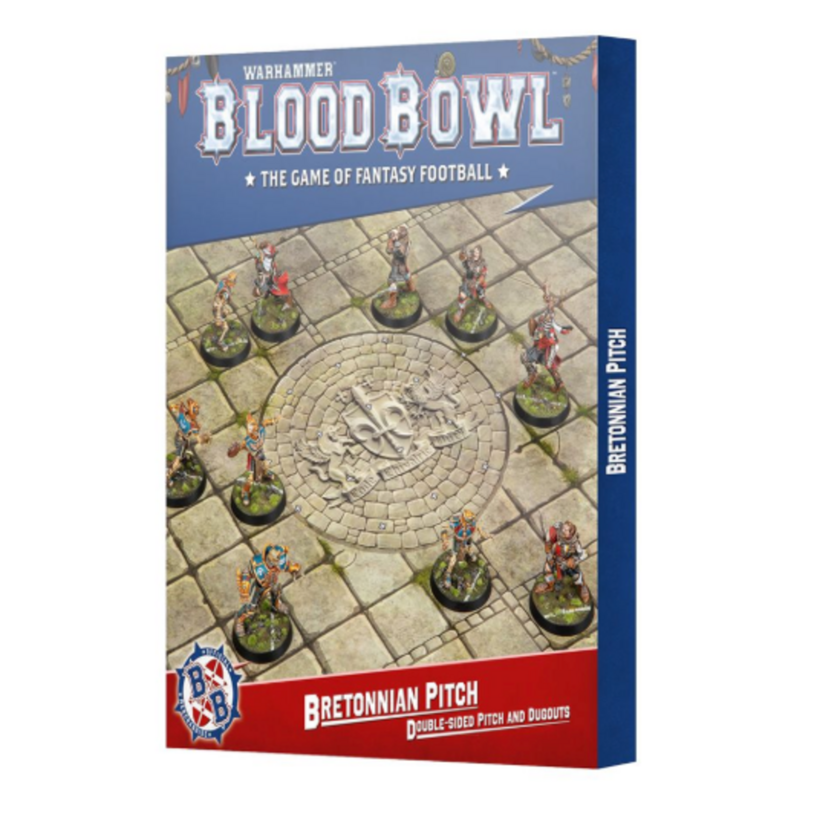 Blood Bowl Bretonnian Pitch Double-Sided Pitch and Dugouts
