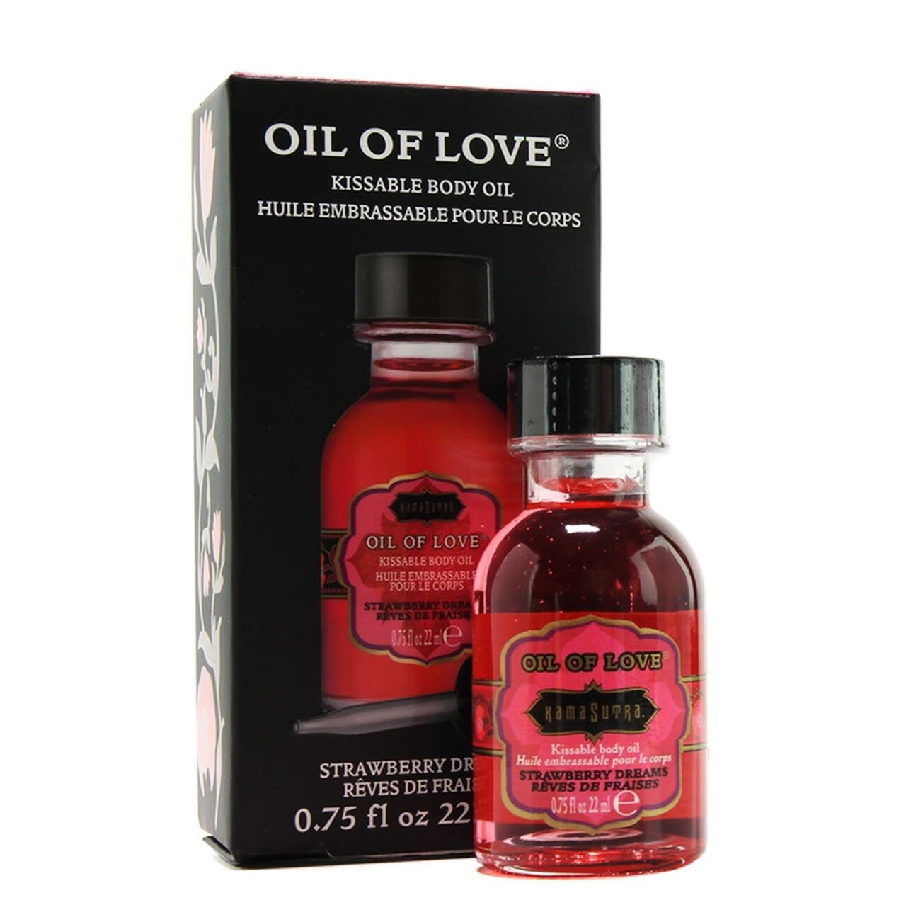 Kama Sutra Oil Of Love Strawberry Dreams 0 75 Oz Kissntell The Love Boutique