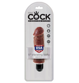 KING COCK 5" STIFFY BROWN
