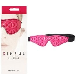 nsnovelties Red Vinyl Sinful Blindfold