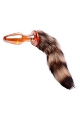 XR Brands Trinity Vibes Tailz Fox Tail Glass Plug