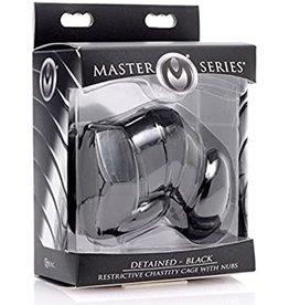 Master Series Detained Black Chastity Cage