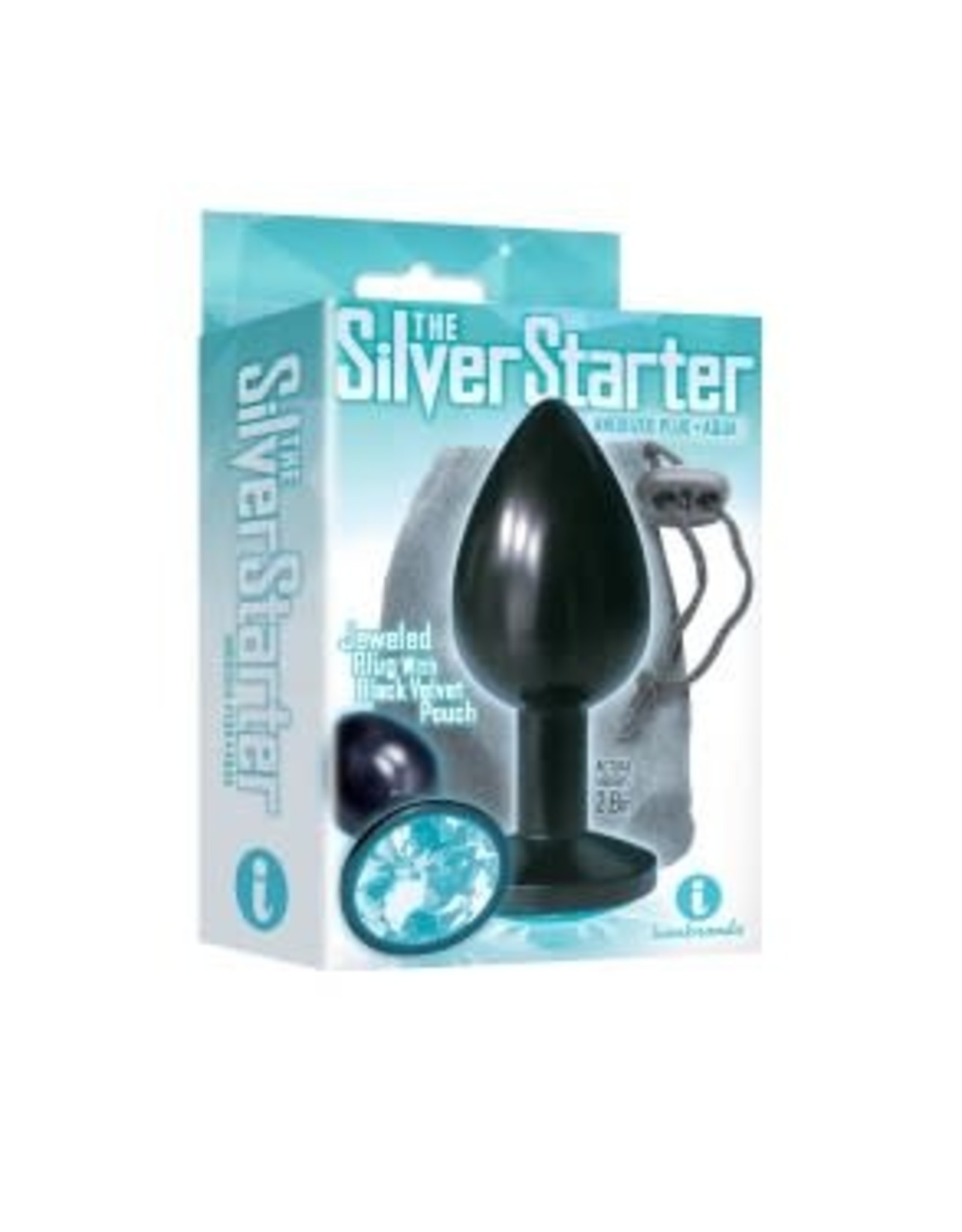 SILVER STARTER HEART AQUA