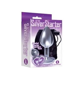 SILVER STARTER HEART PURPLE