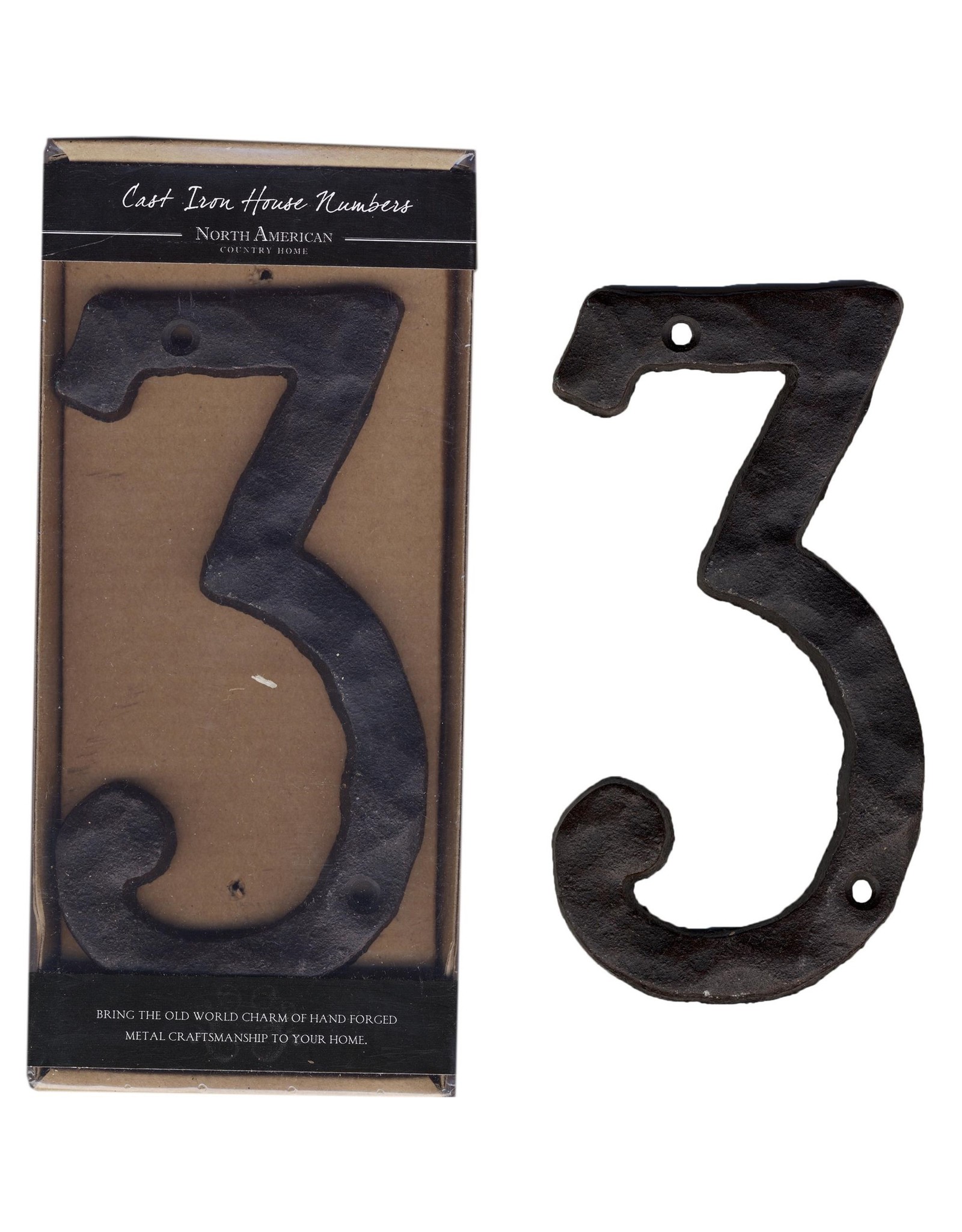 Cast Iron Number 3 - 6"