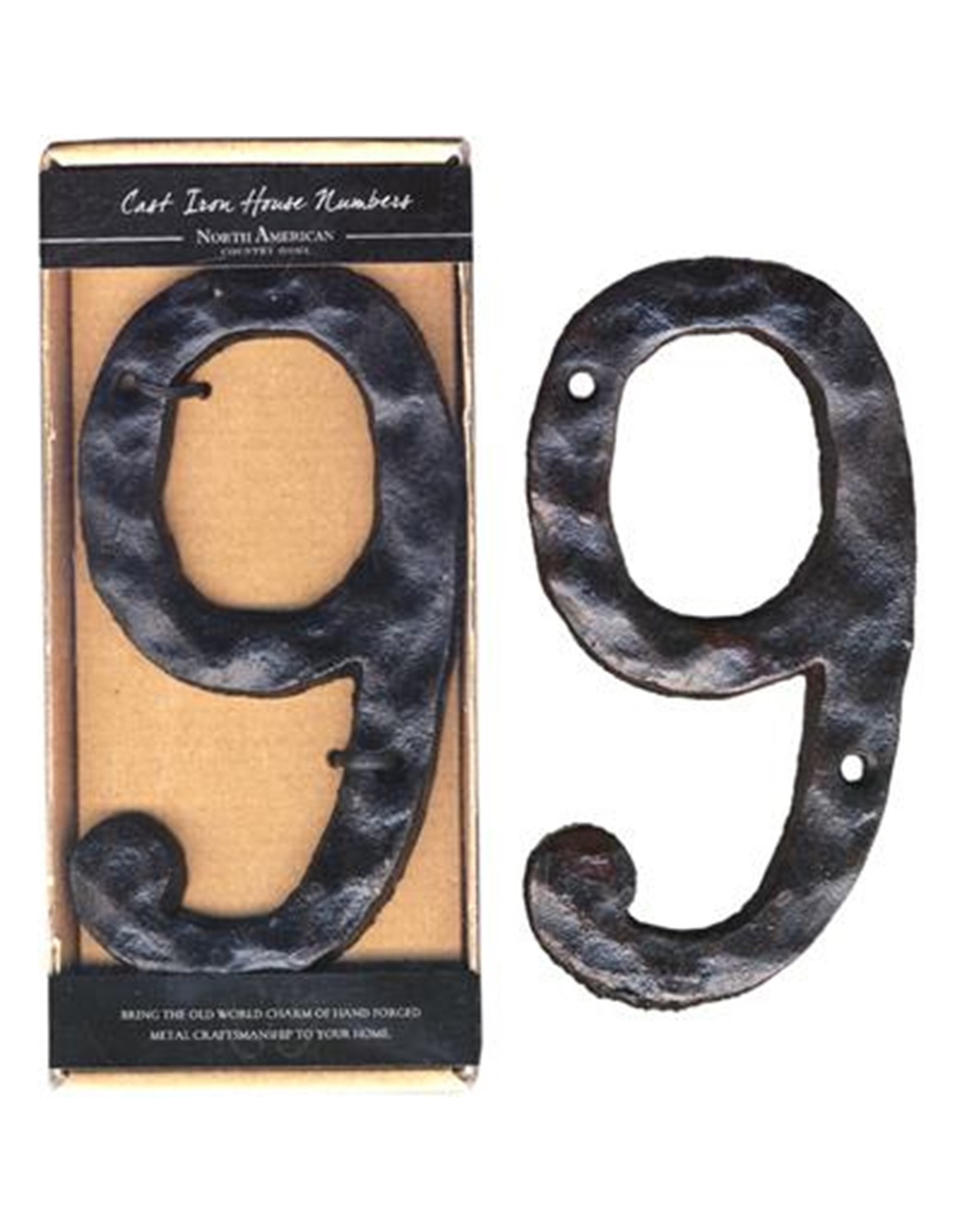 Cast Iron Number 9 - 6"