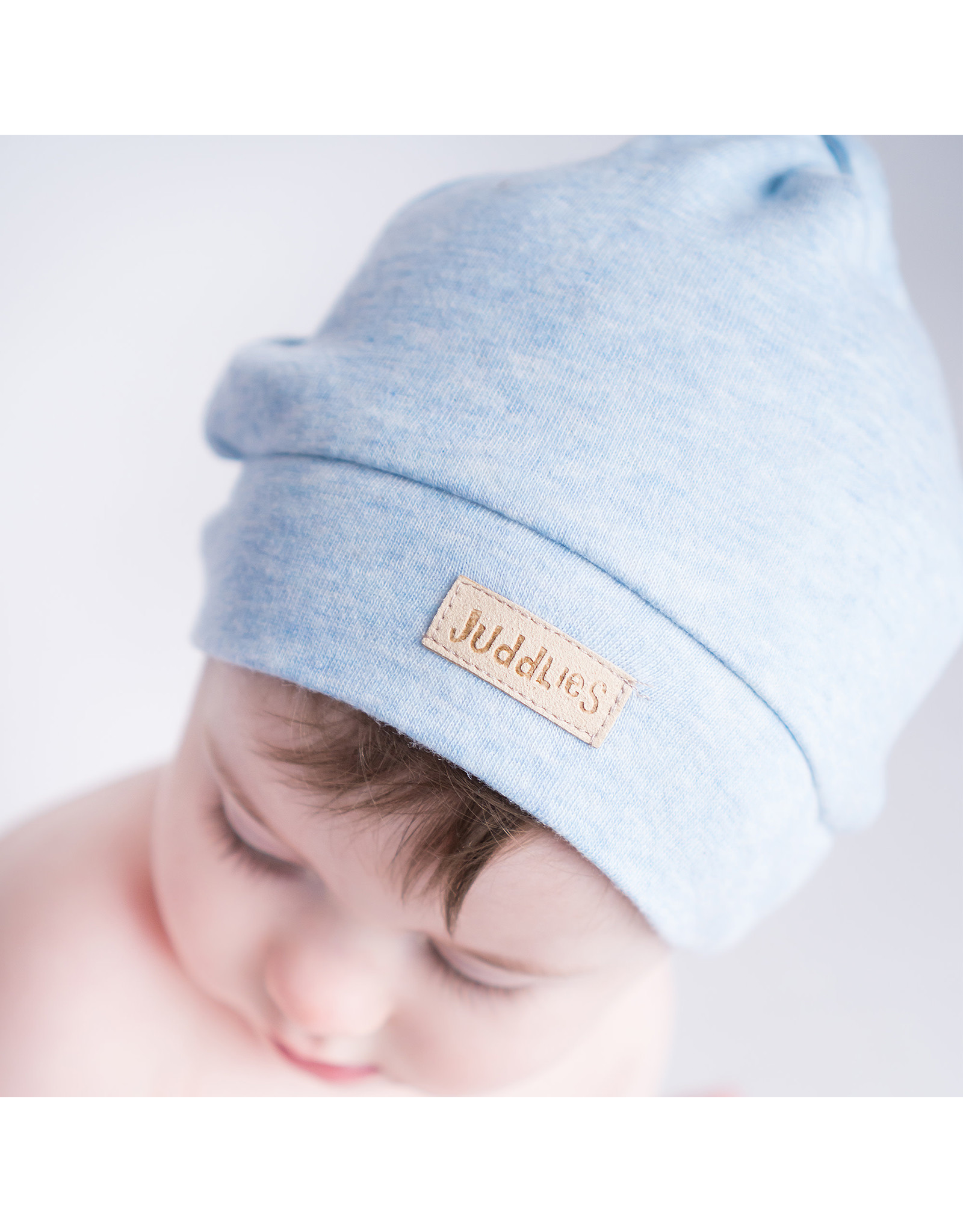 Juddlies Newborn Hat - Blue Fleck