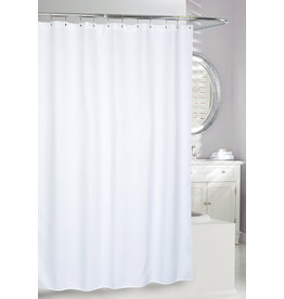 Billow Matelasse Fabric Shower Curtain - White