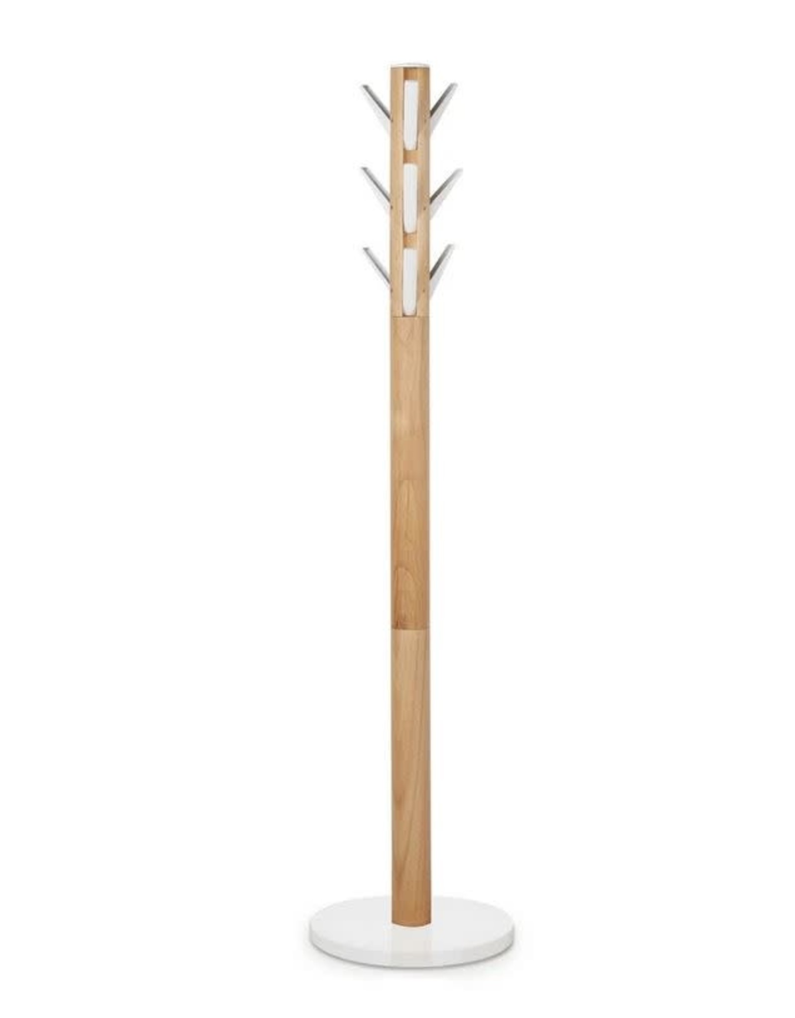 flapper coat rack, white/natural