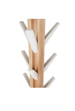 flapper coat rack, white/natural