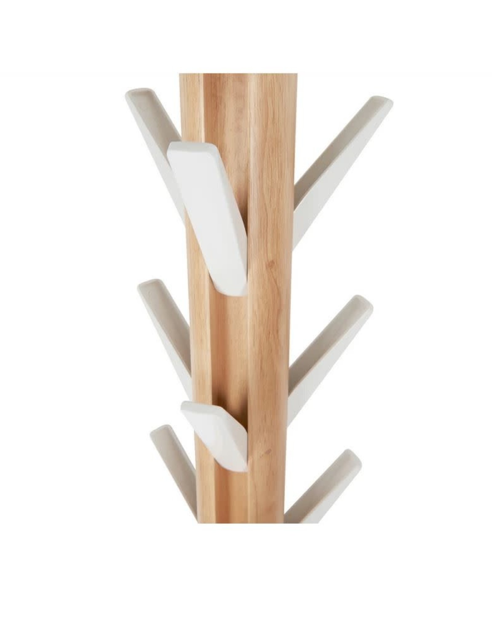 flapper coat rack, white/natural