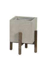 Patio Square Standing Pot - Natural